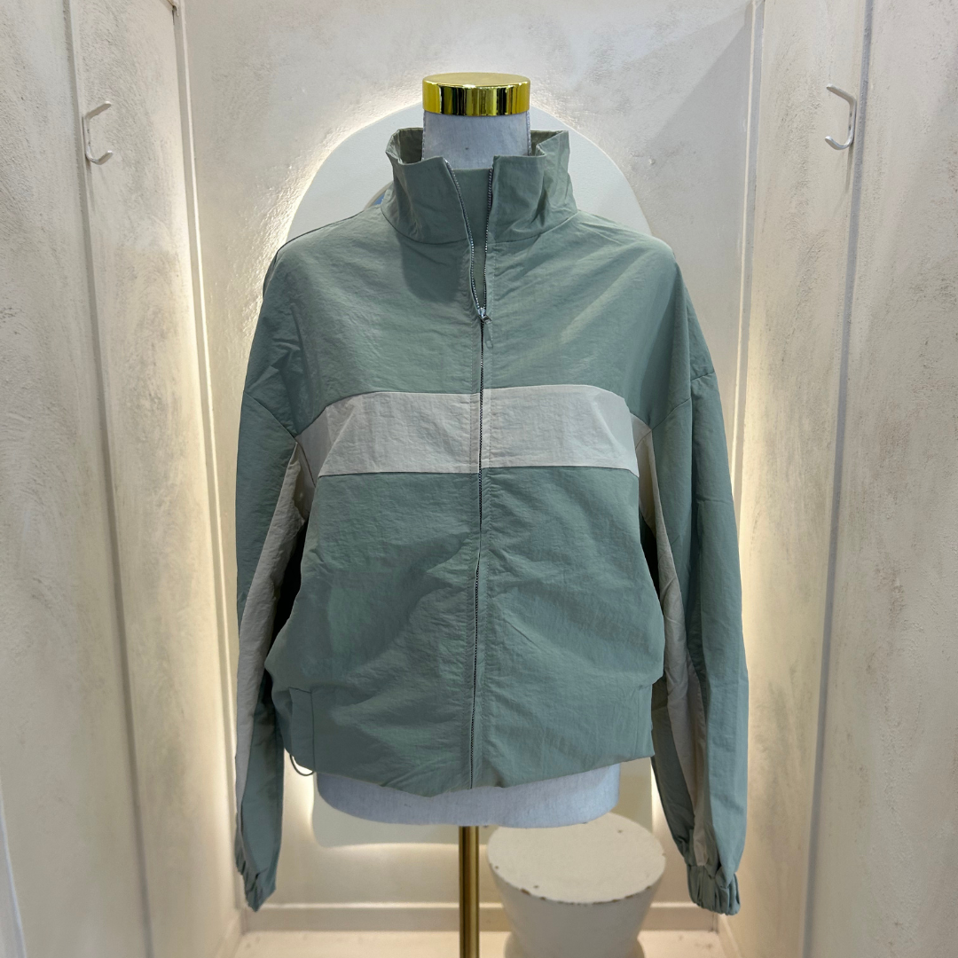 Sage/Beige Windbreaker - by Frankie
