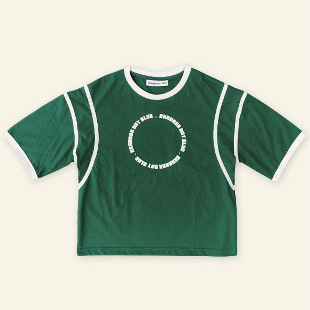 cracker day club-forest green-racer tee