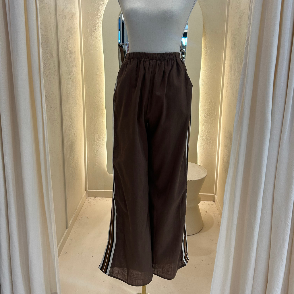 brown racer pants - by Frankie