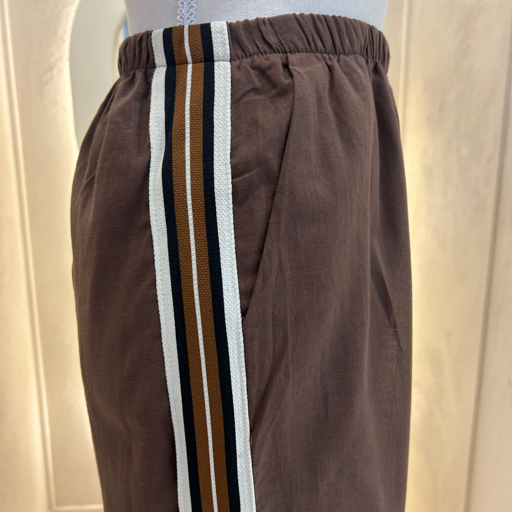 brown racer pants - by Frankie