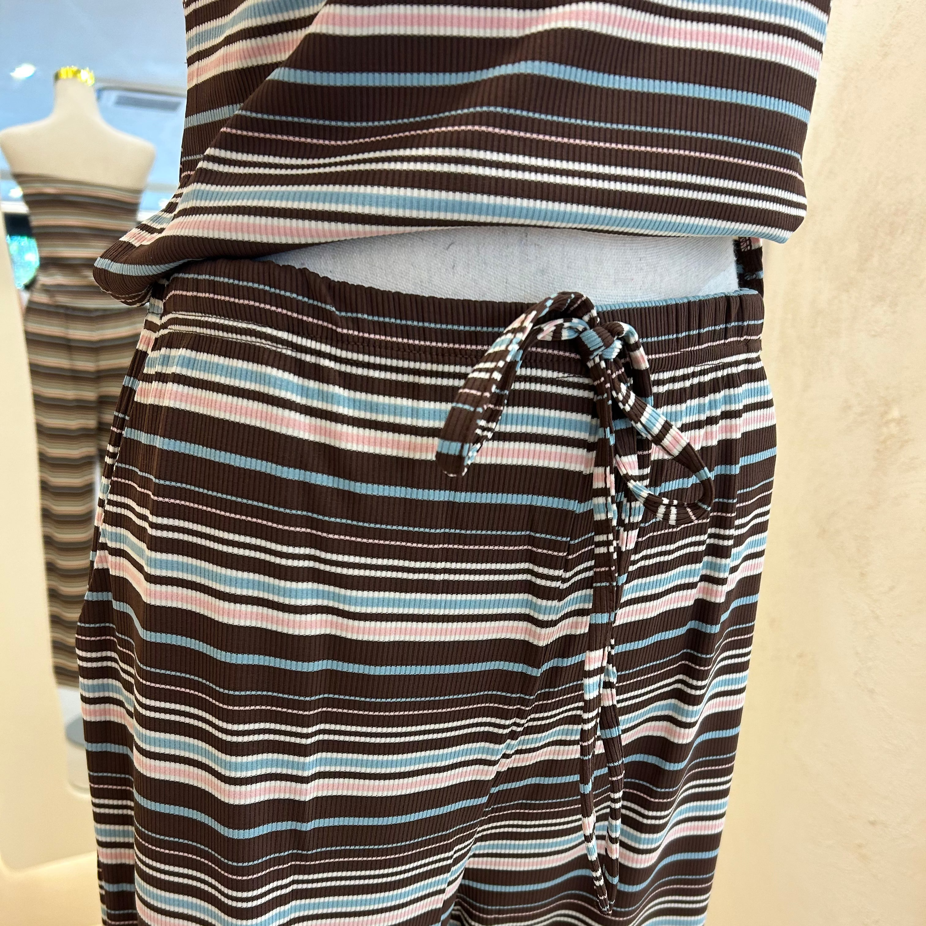 stripe strapless top and pant - by Frankie