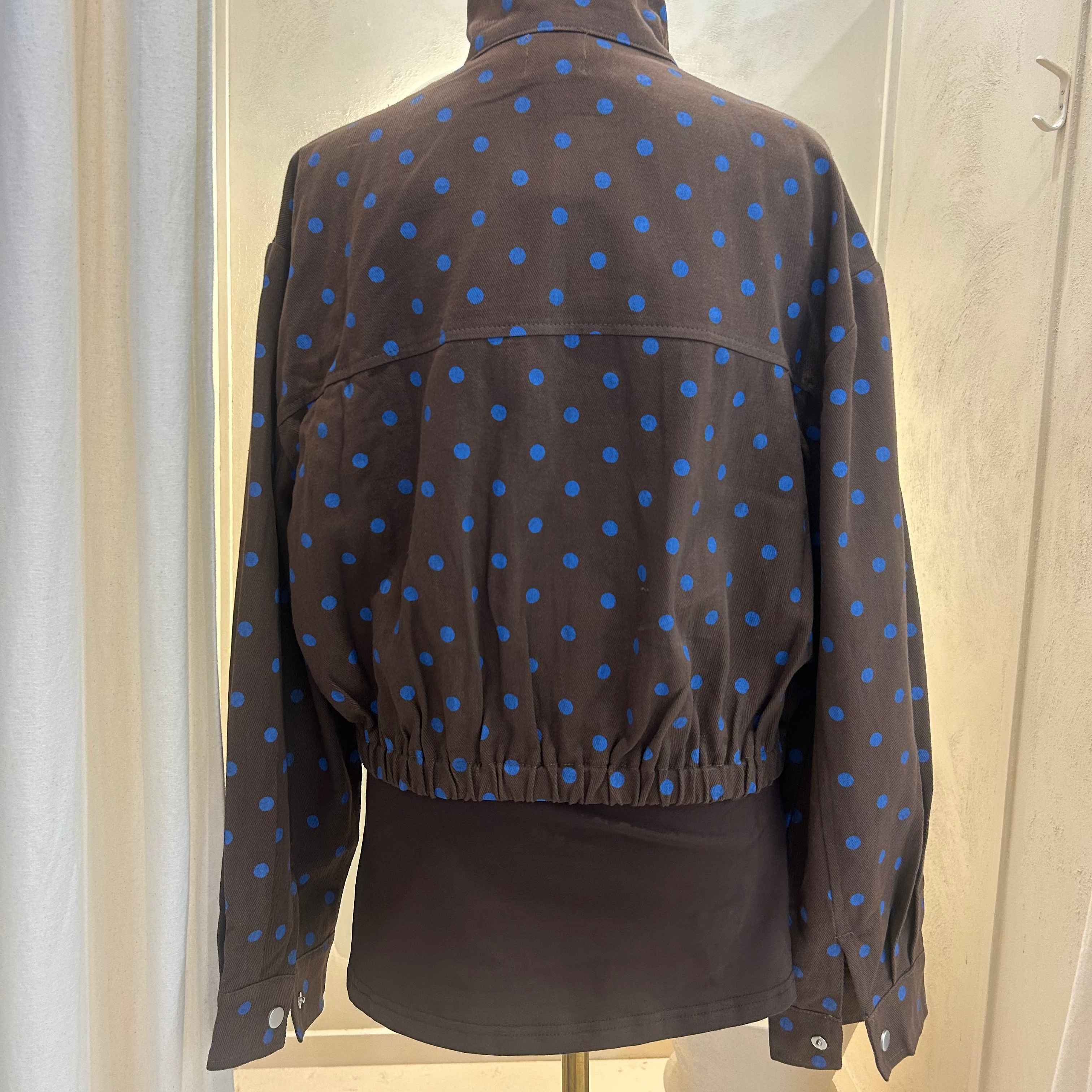 By Frankie - funnel neck choc brown jacket