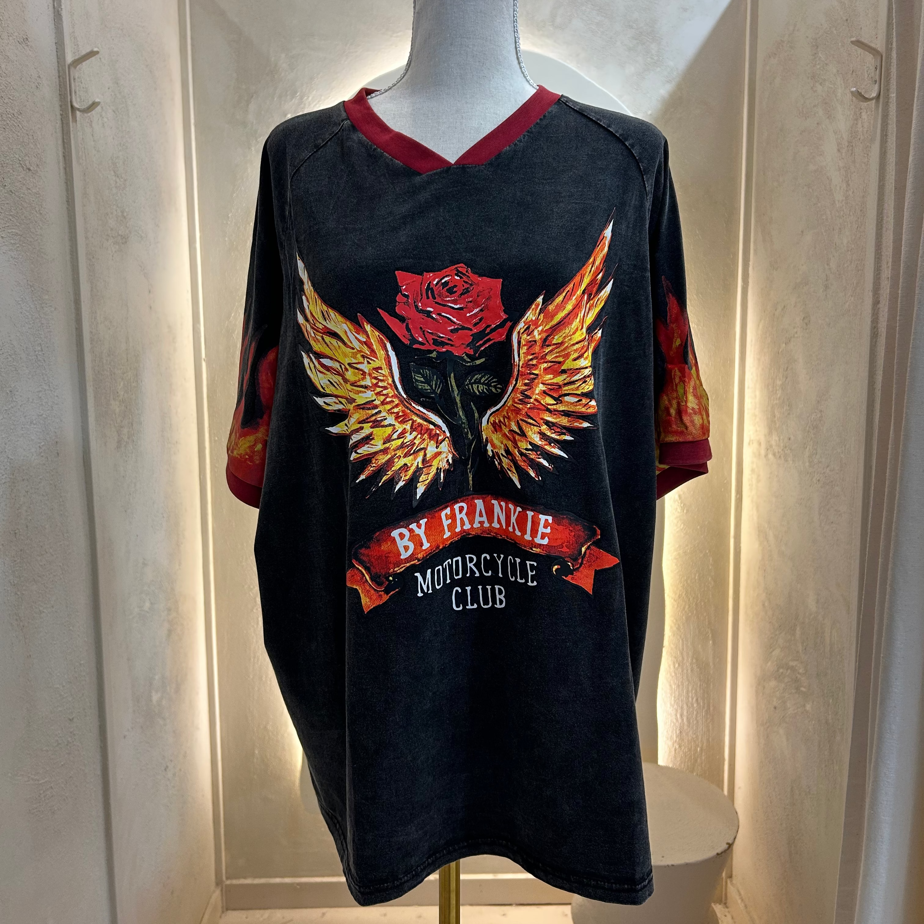 flaming rose tee - by Frankie