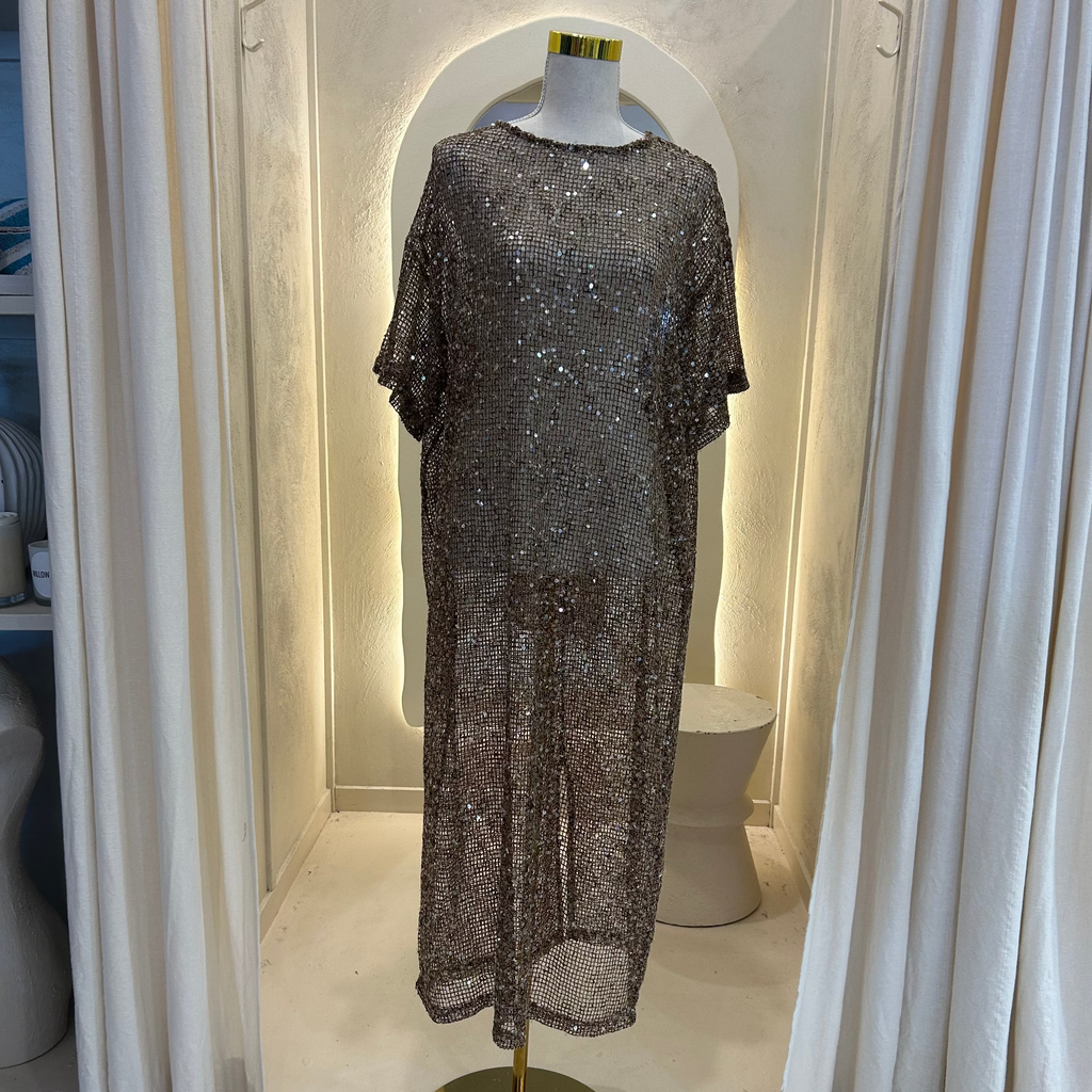 mocha sequin dress - by Frankie