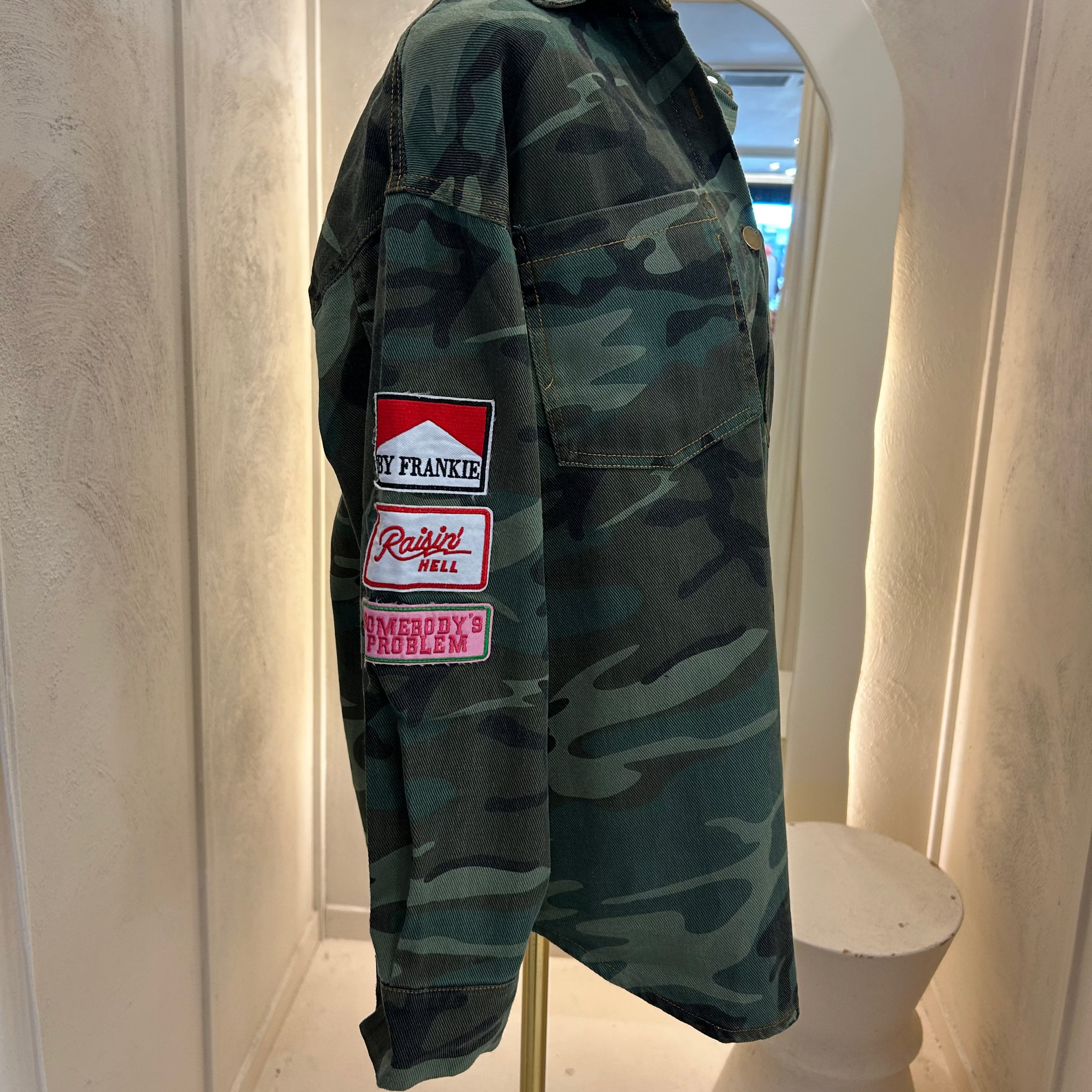 camo shacket - by Frankie