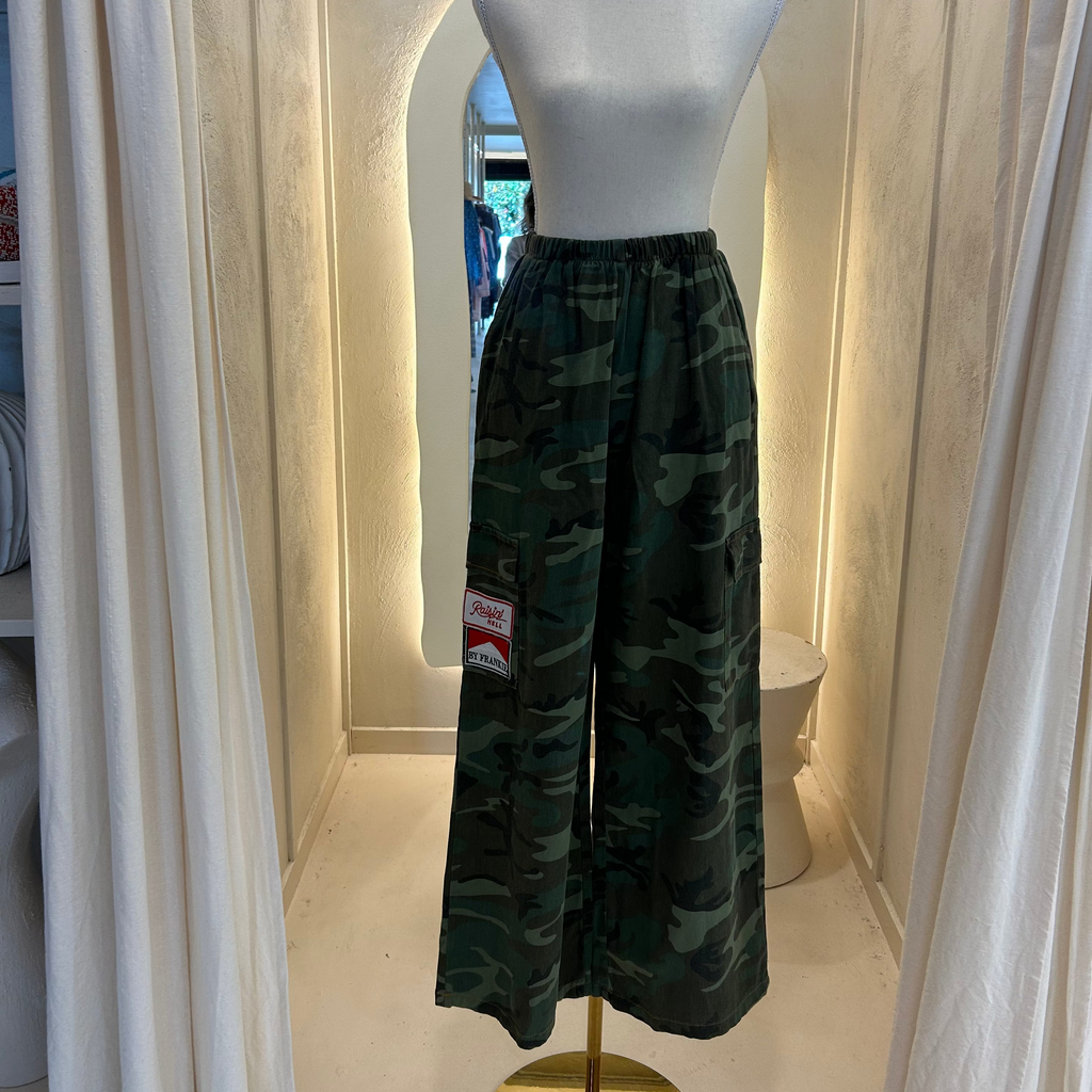 cargo camo patches pants - by Frankie