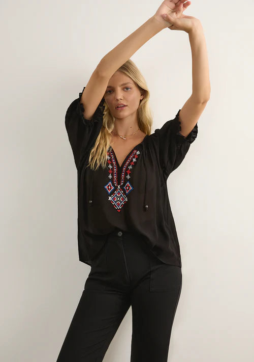 Paxton Embroidered Blouse - Auguste The Label