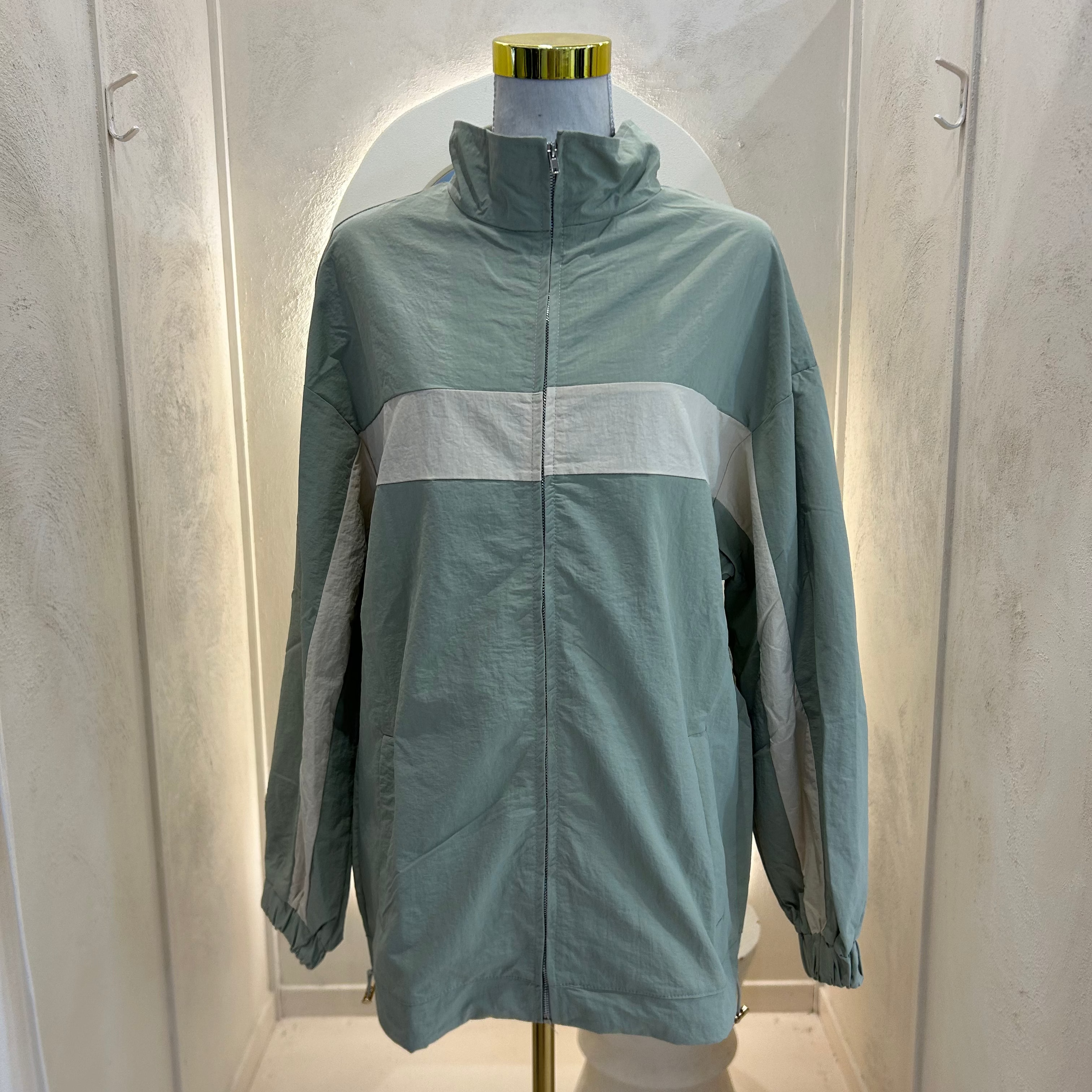 Sage/Beige Windbreaker - by Frankie