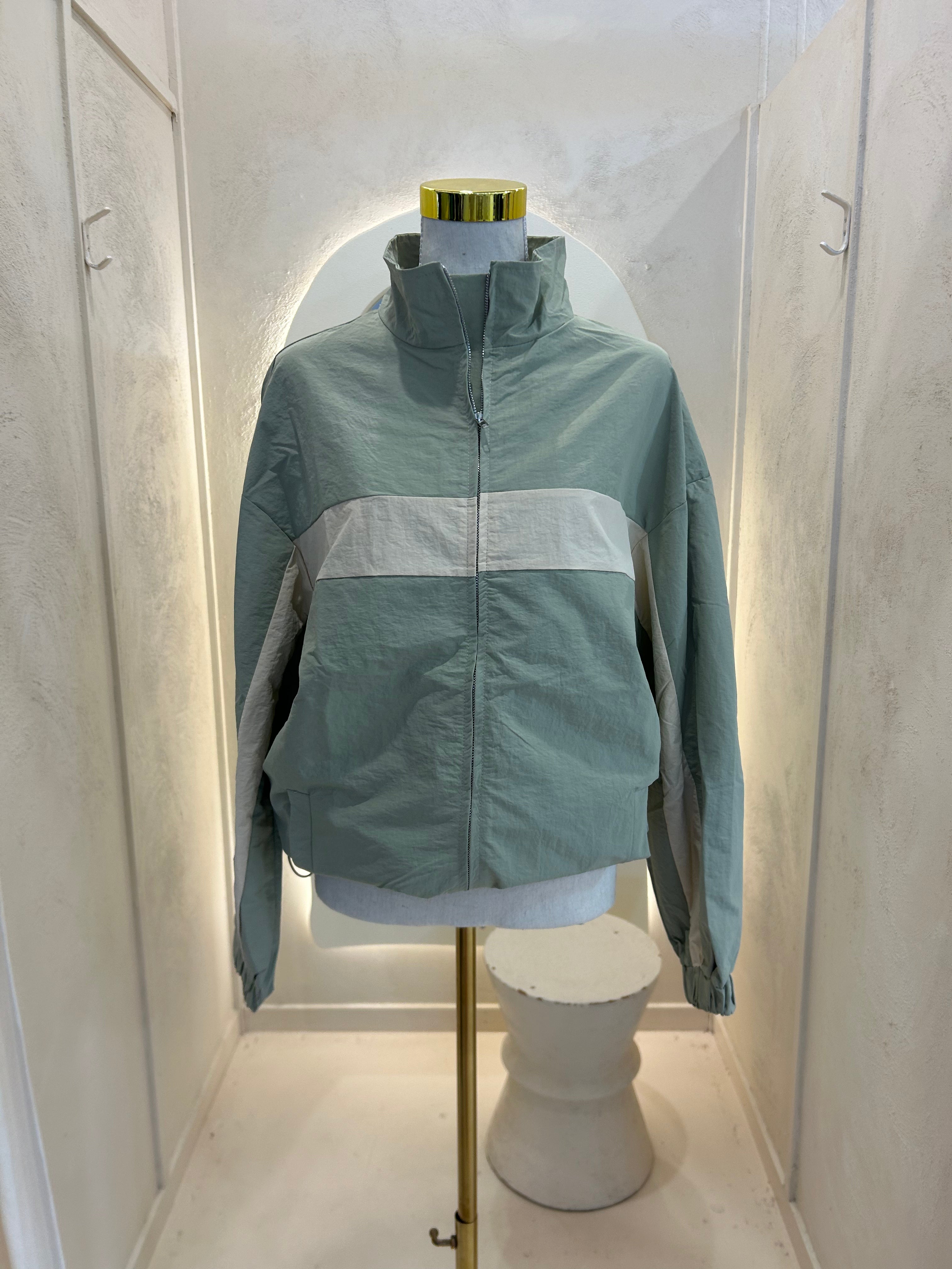 Sage/Beige Windbreaker - by Frankie