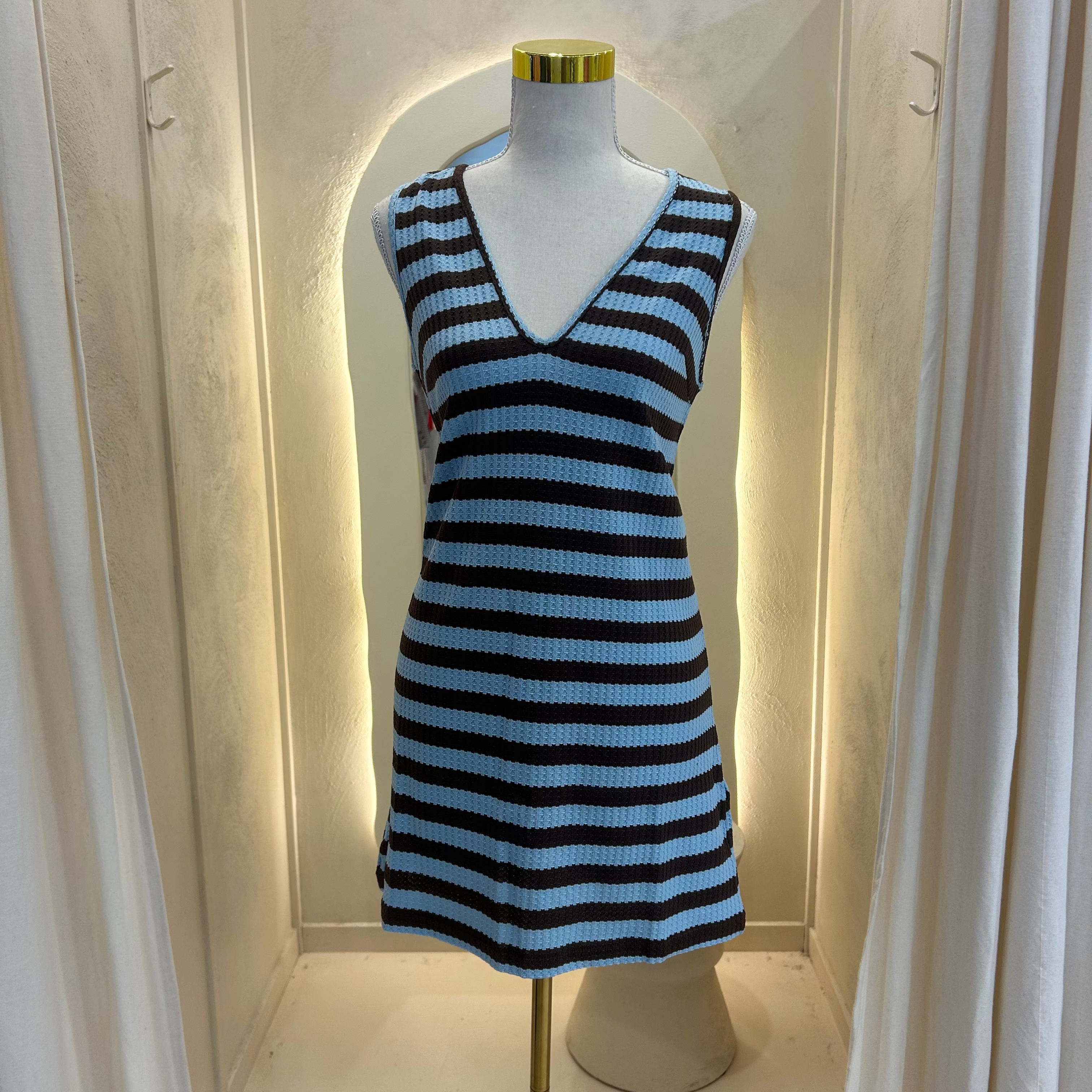 blue/brown dress - by Frankie