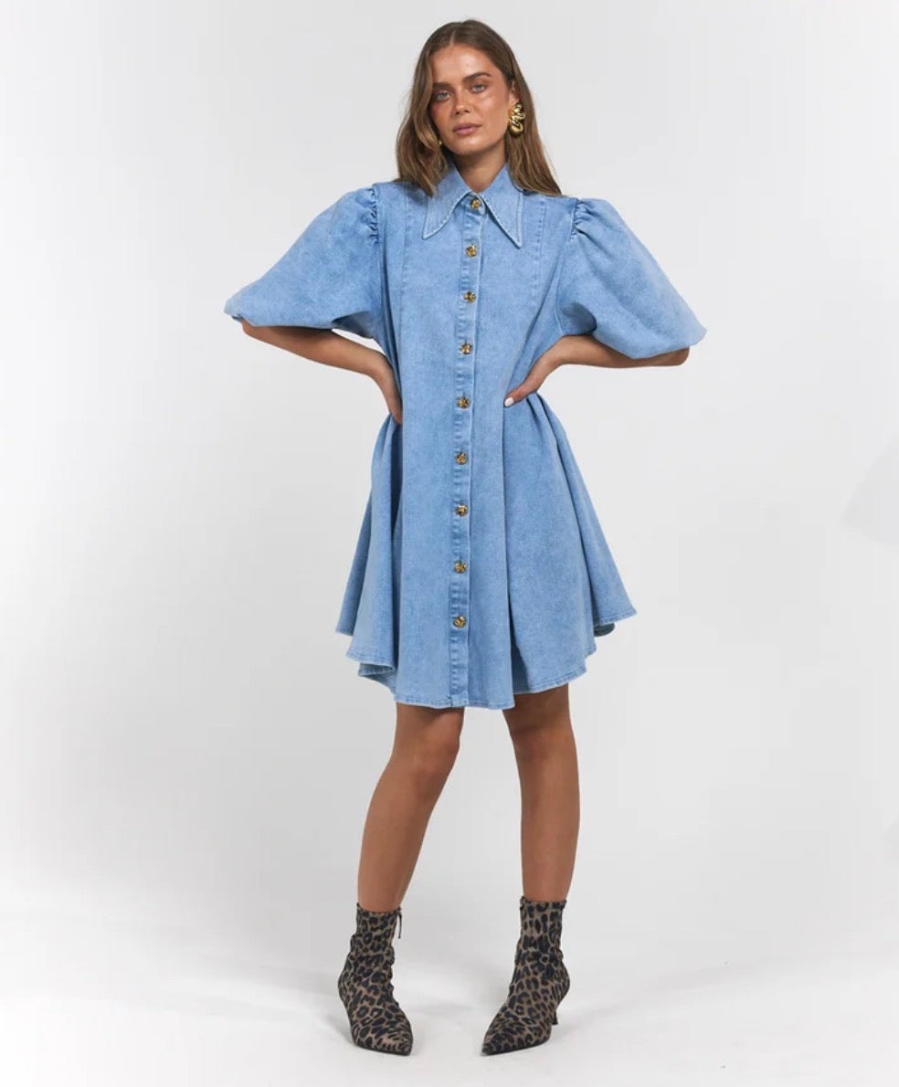 denim dress - la Boheme dress