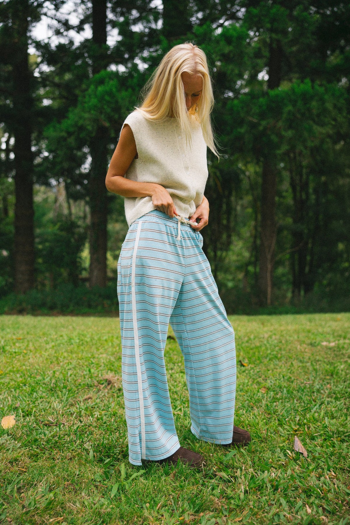 IN THE BLUE PANTS - OCEAN STRIPE