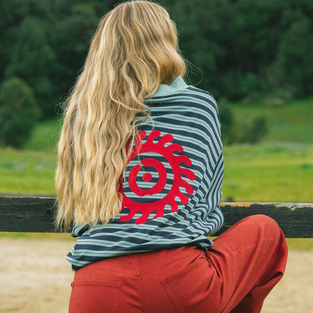 NAUTICAL LONG SLEEVE TEE - SAGE
 - cracker day club