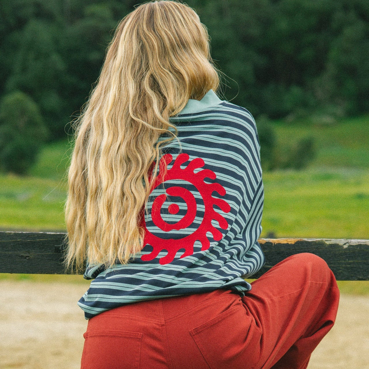 NAUTICAL LONG SLEEVE TEE - SAGE
 - cracker day club