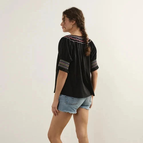 Alana Embroidered Blouse - auguste the label
