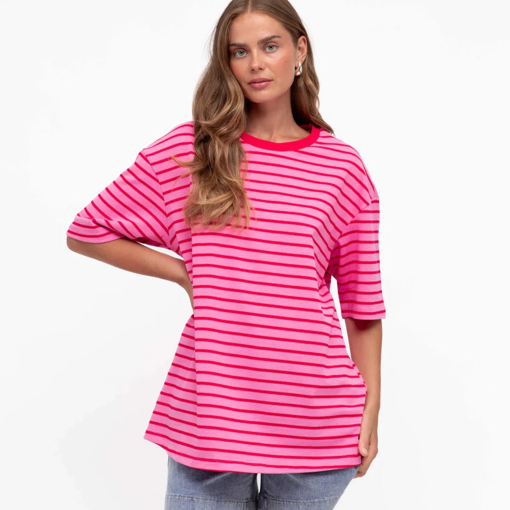 Paperheart-pink and red-tee