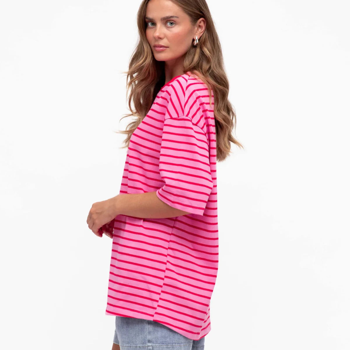 Paperheart-pink and red-tee