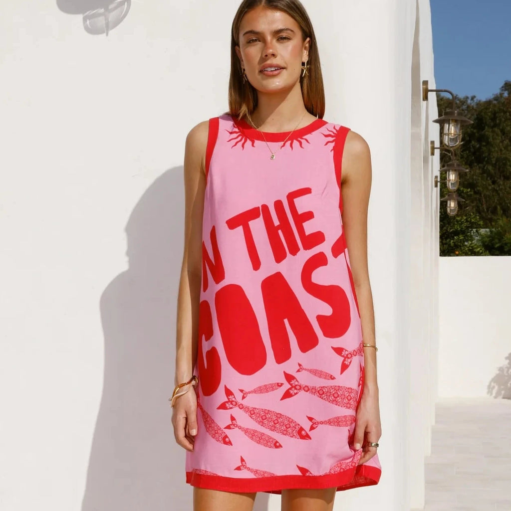 Paperheart-pink and red-tee