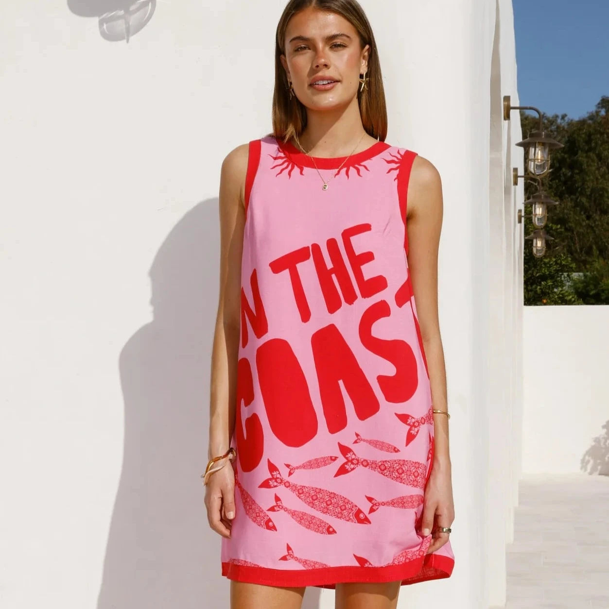 Paperheart-pink and red-tee