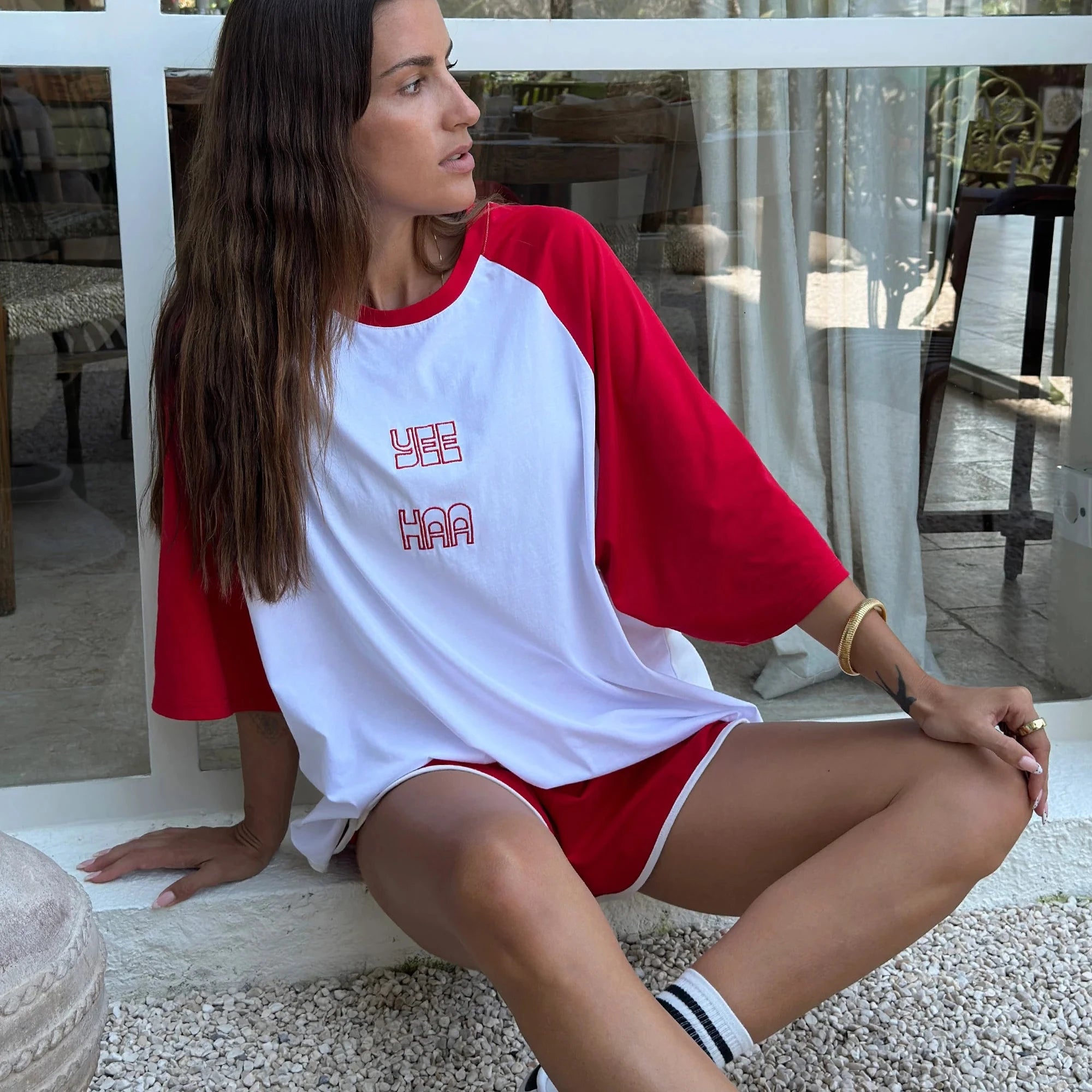 cracker day club-red- tee