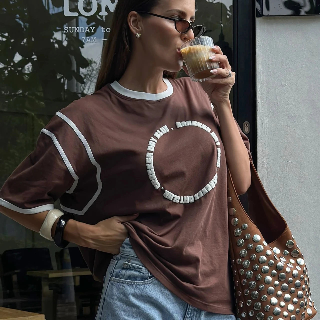 cracker day club - chocolate-racer tee