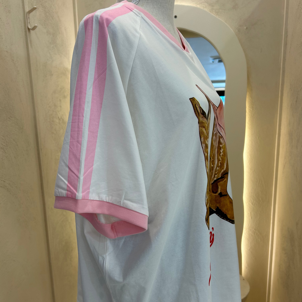 Darlin-cowgirl-tee-overrsize white top- by Frankie