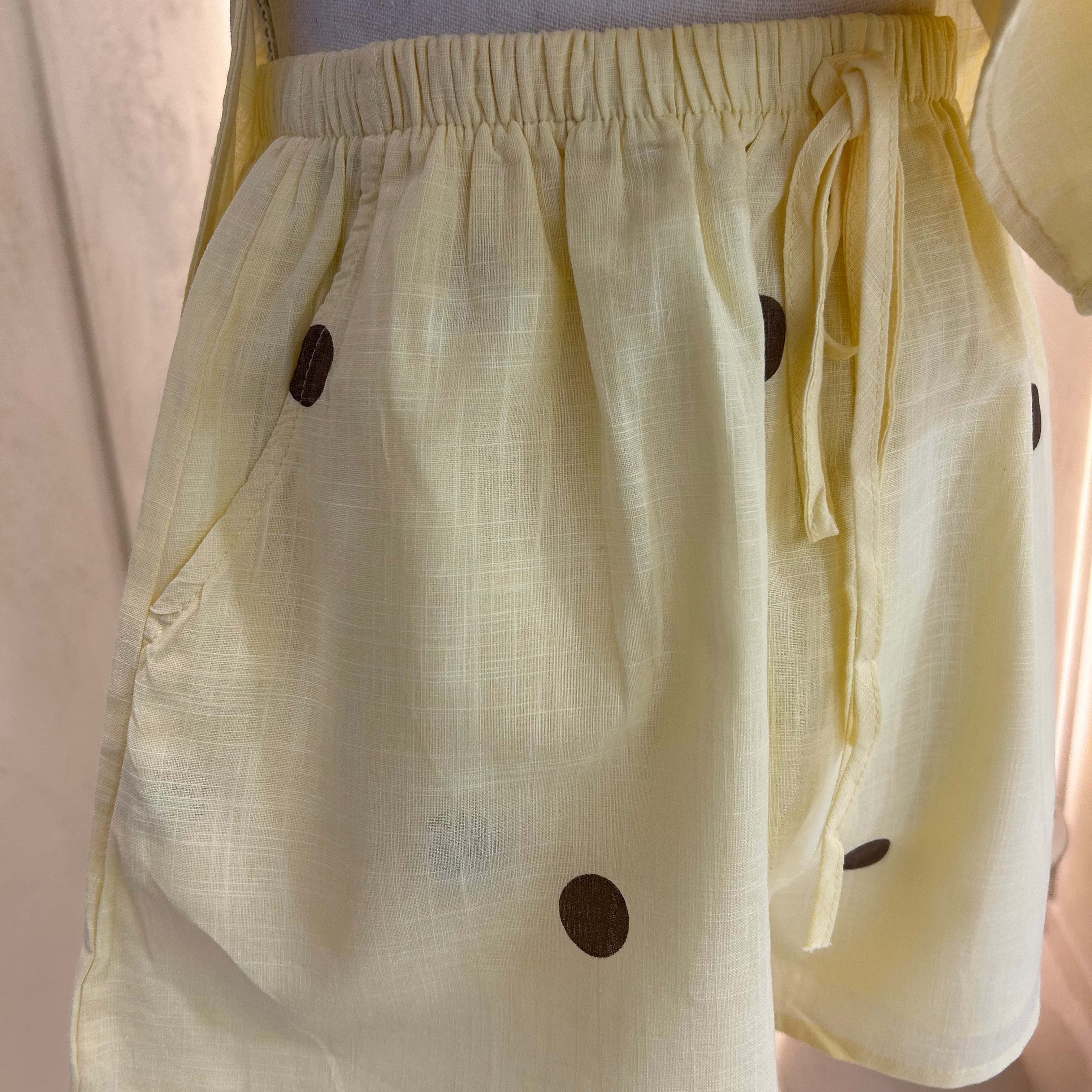 yellow polka dot set-by Frankie