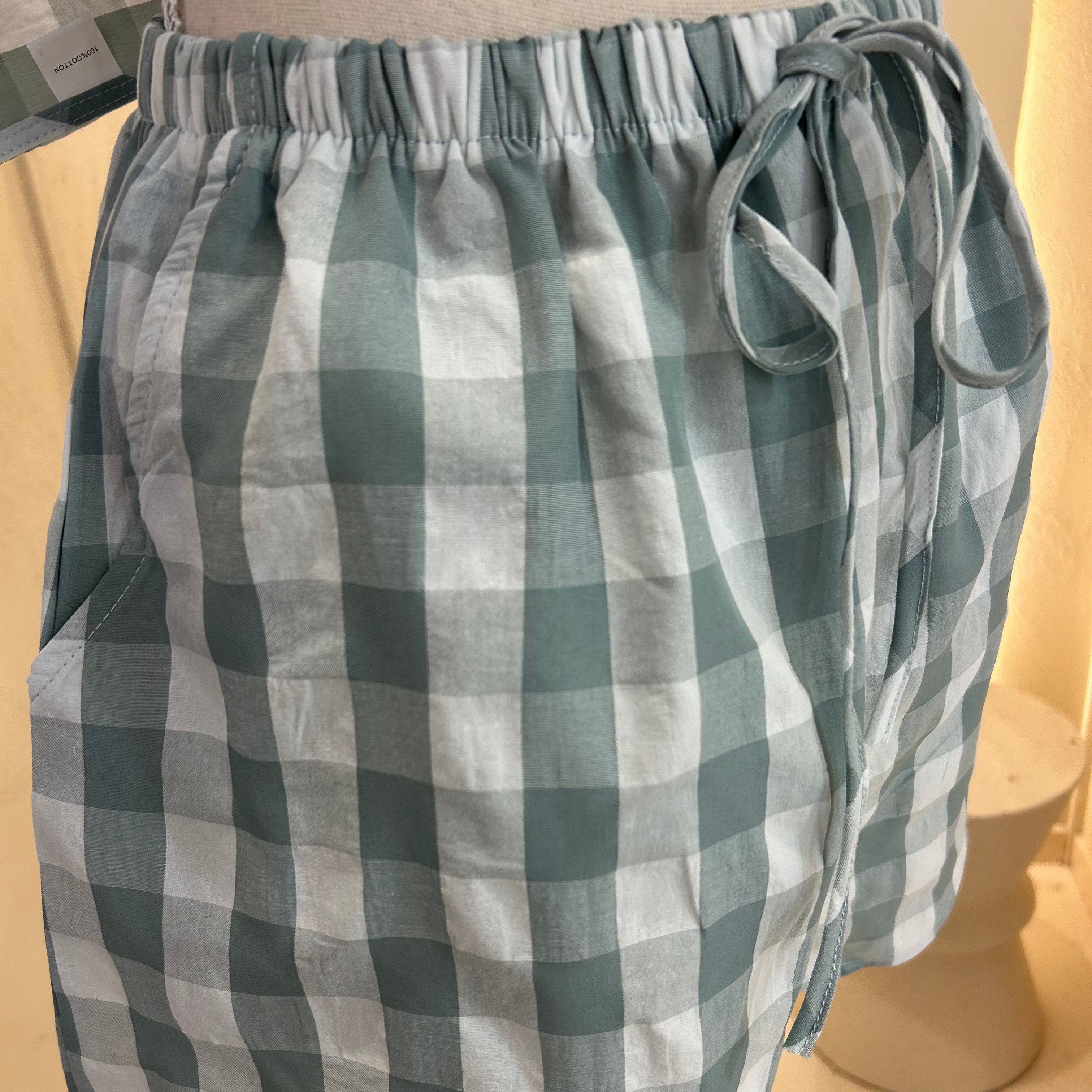 sage gingham set - by Frankie-set