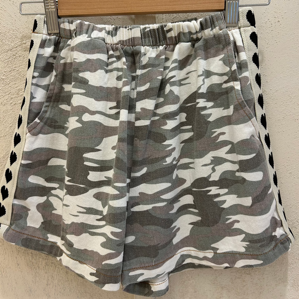 camo shorts- By frankie- black hearts