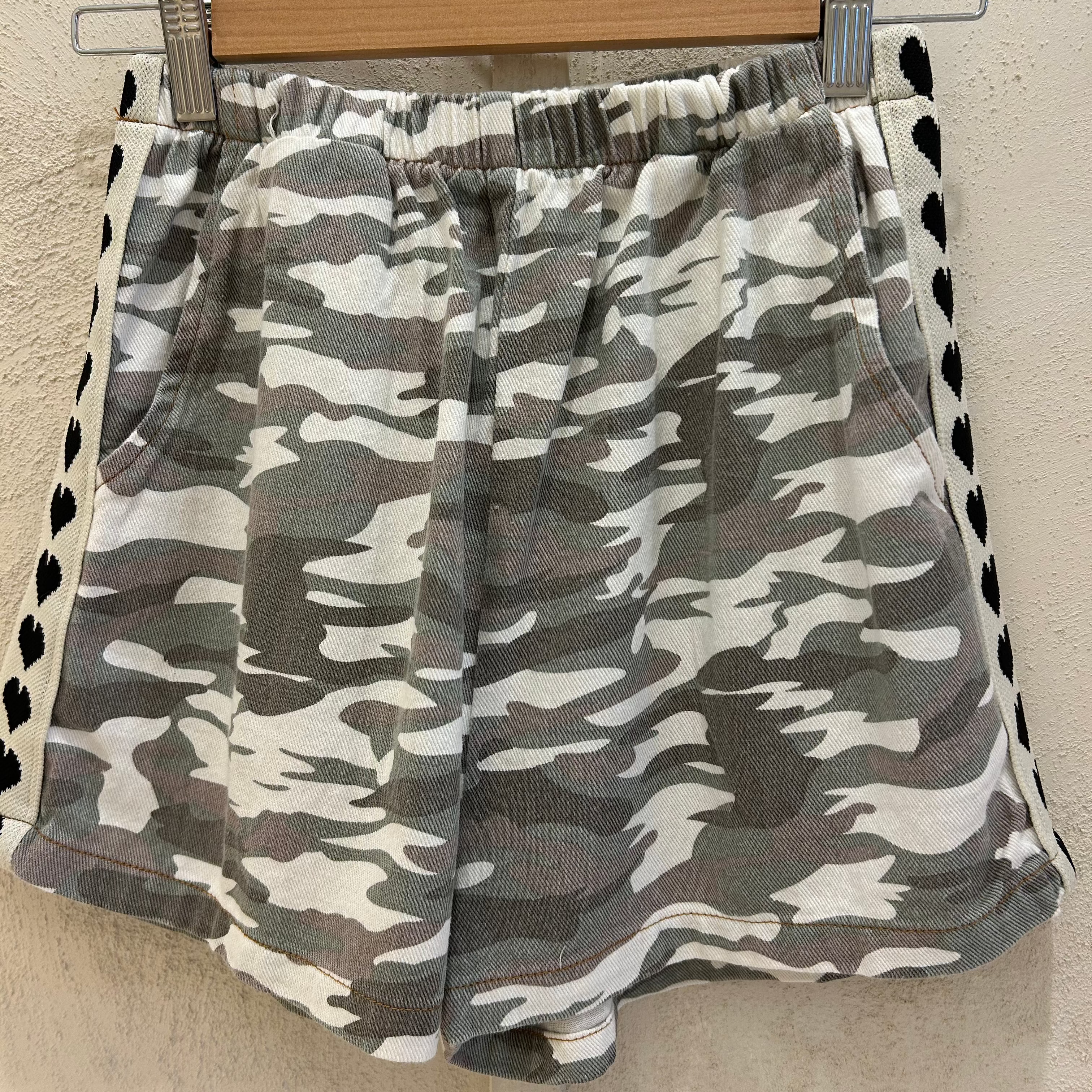 camo shorts- By frankie- black hearts