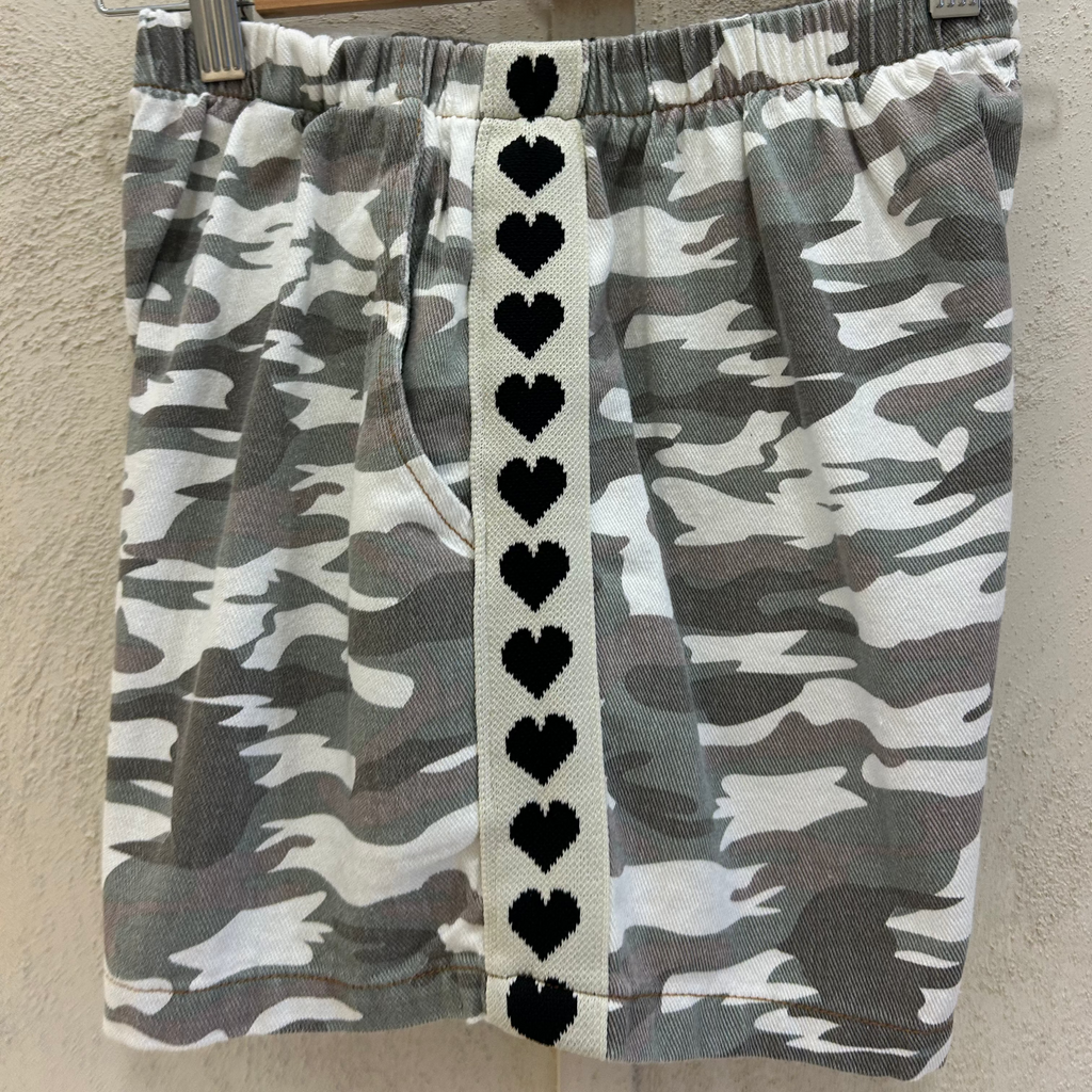 camo shorts- By frankie- black hearts