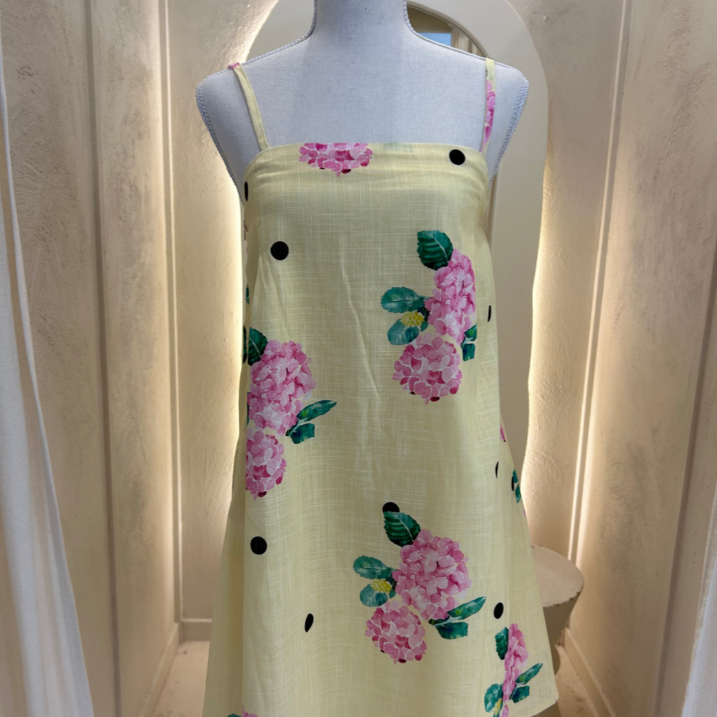 yellow hydrangea dress-by Frankie dress