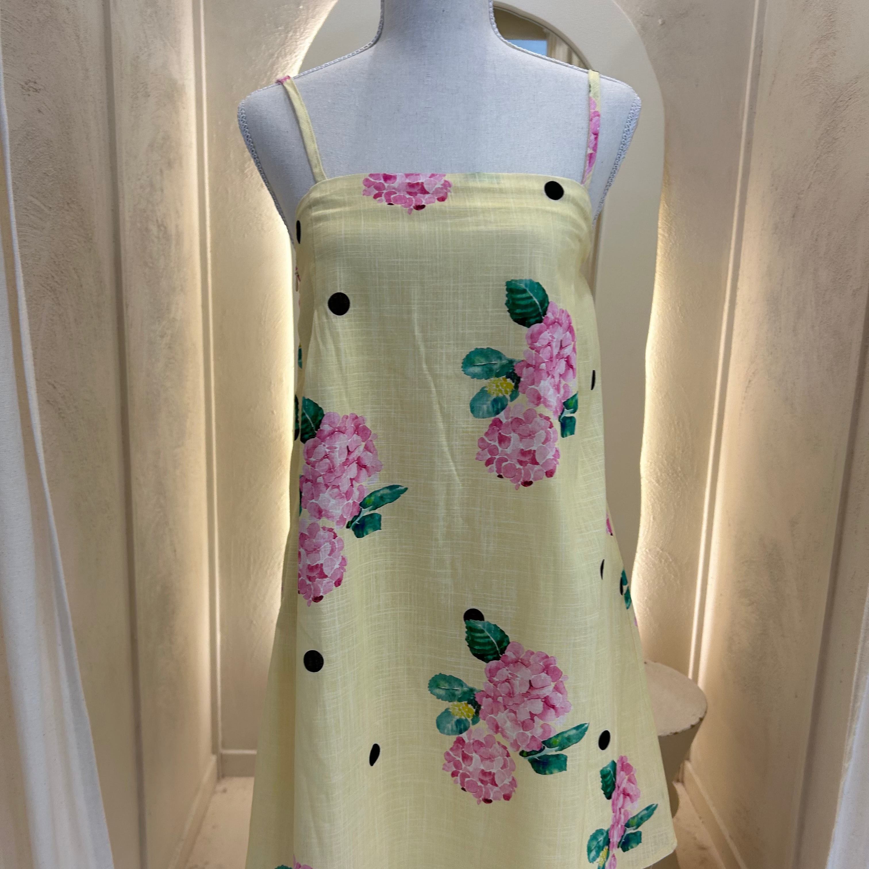 yellow hydrangea dress-by Frankie dress