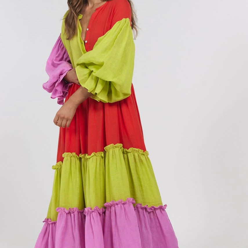 La Bohème Girls Leilani Maxi Candy Stripe