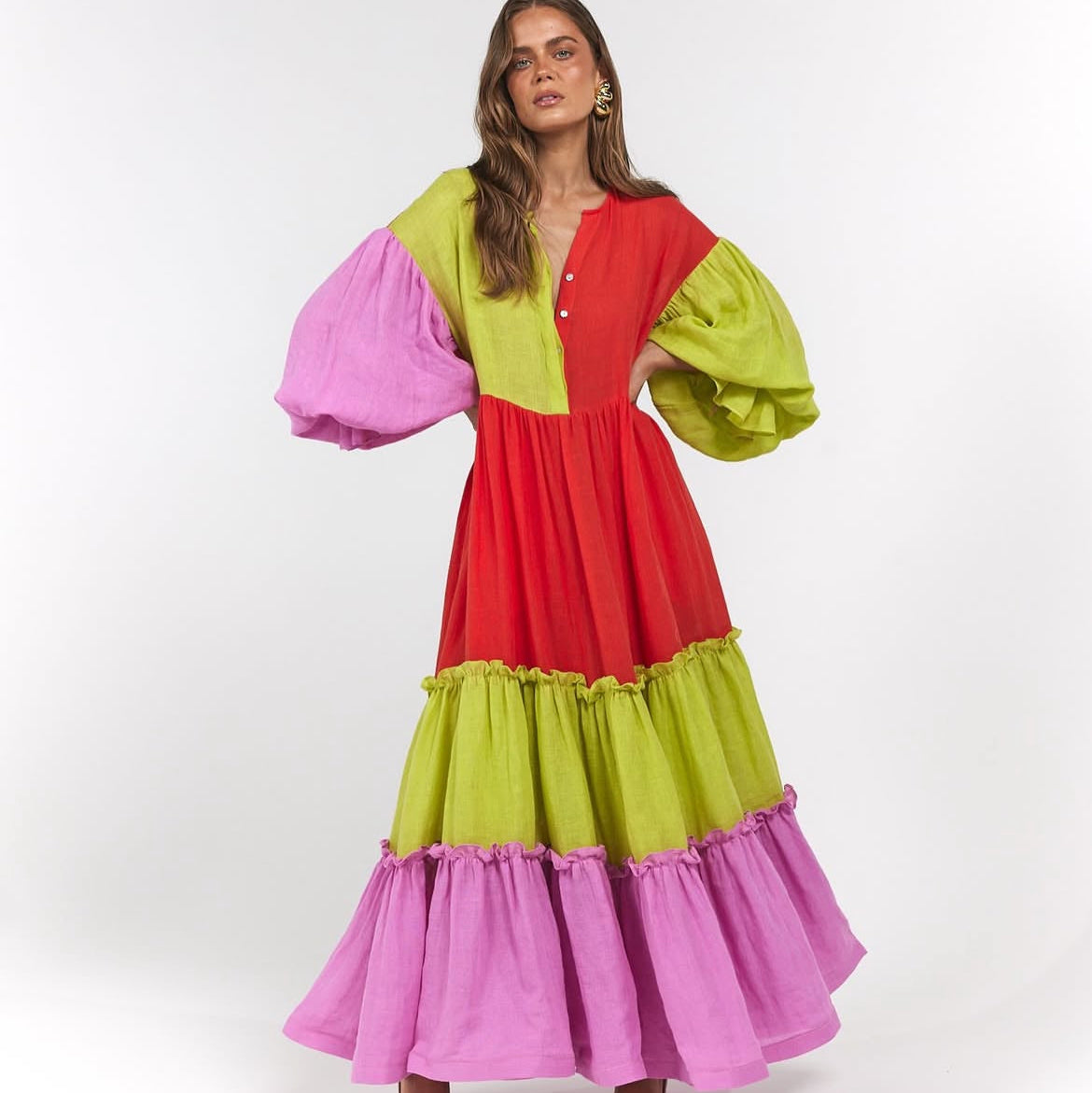 La Bohème Girls Leilani Maxi Candy Stripe