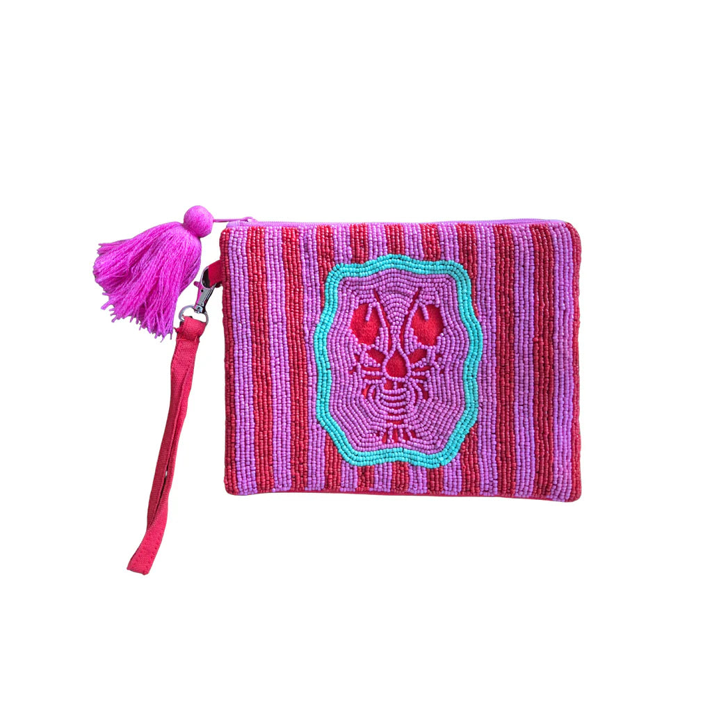 lobster purse  - beaded purse
