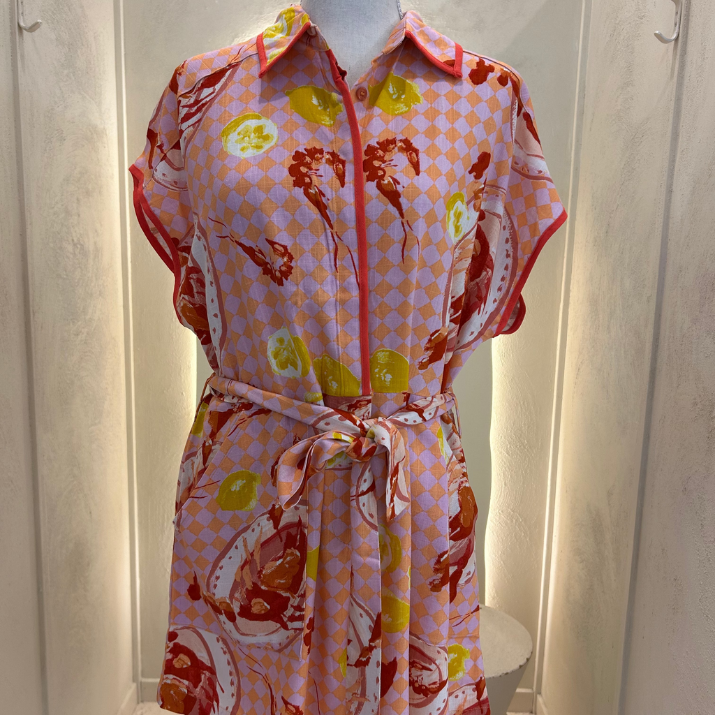 prawn and lemon playsuit-paperheart