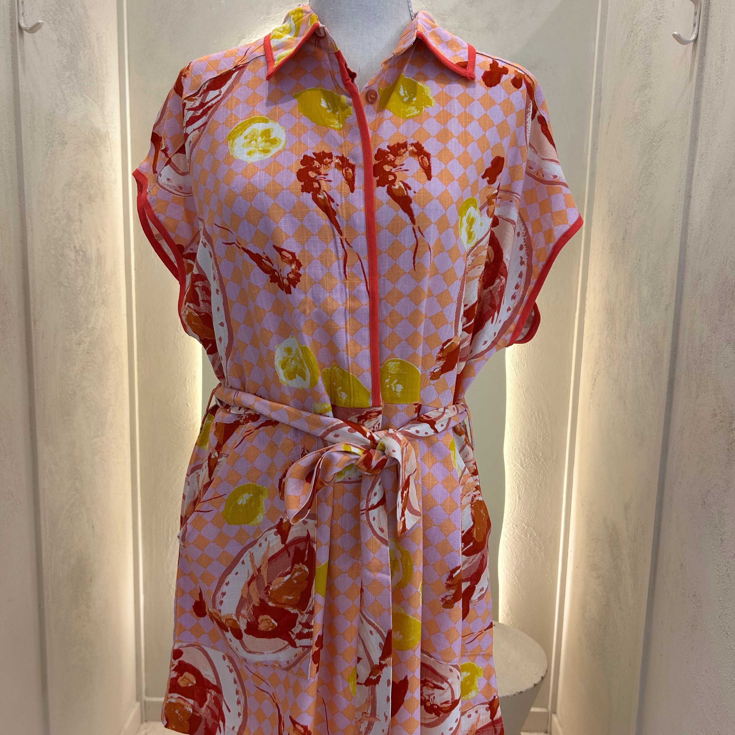 prawn and lemon playsuit-paperheart