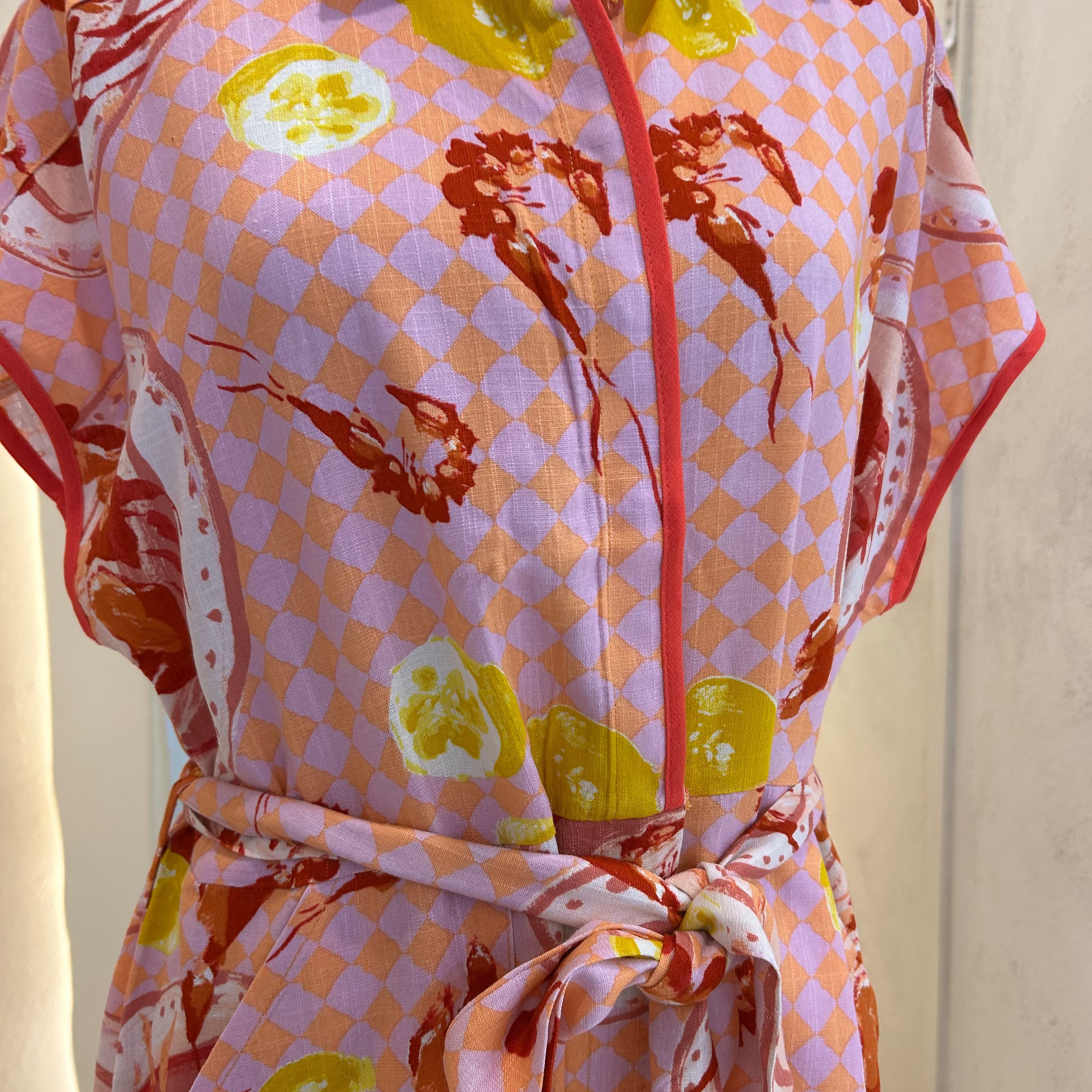 prawn and lemon playsuit-paperheart