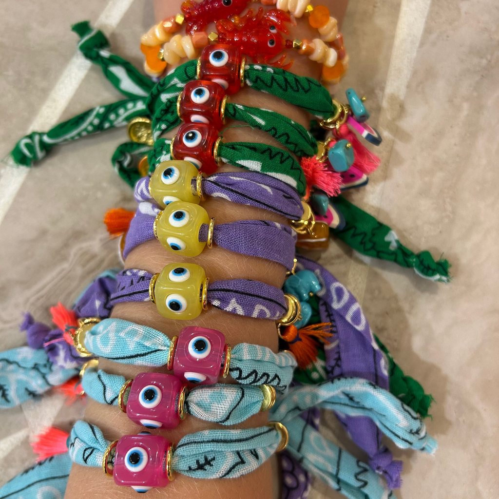 bandana bracelets - charm bracelets