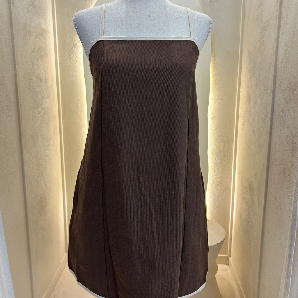 chocolate denim dress - by Frankie