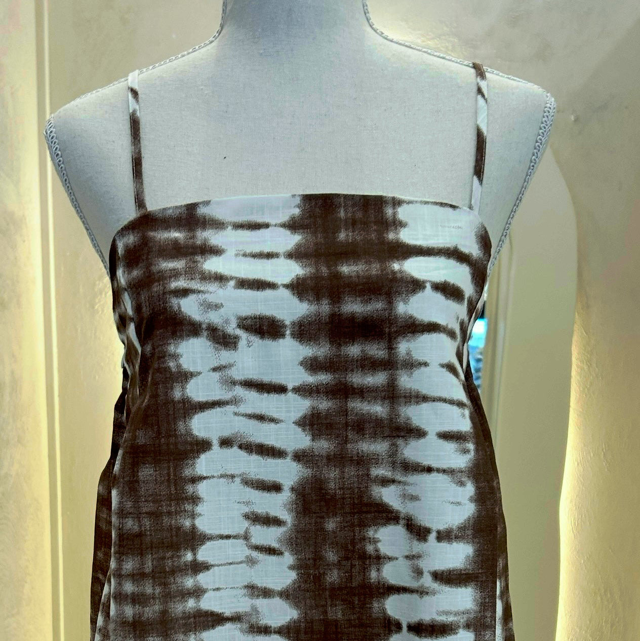 chocolate tie dir mini dress - by Frankie