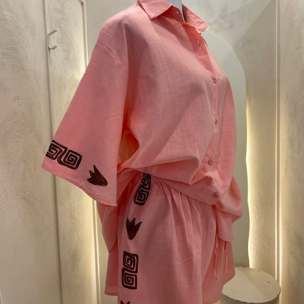 peach/chocolate set - by Frankie