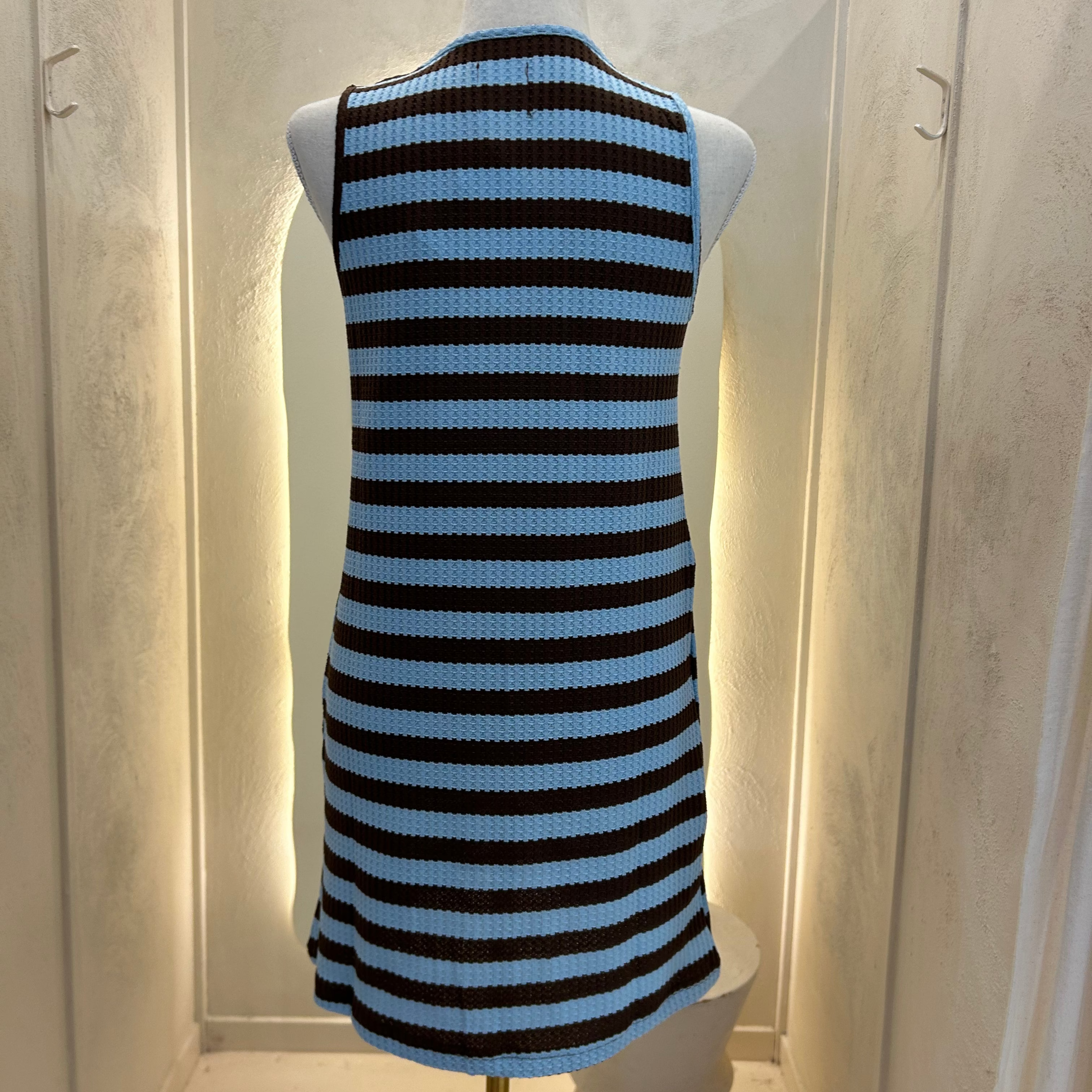 blue and brown dress - by frankie