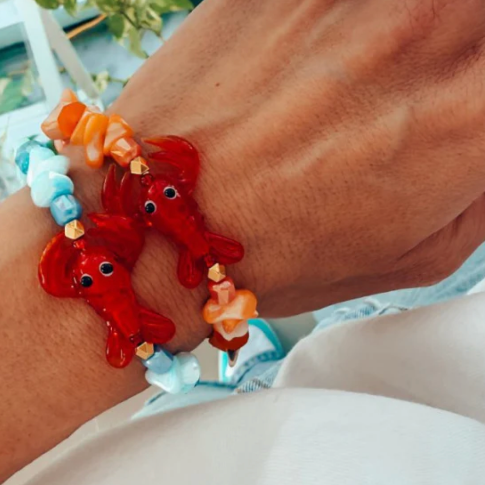 ORange lobster bracelet