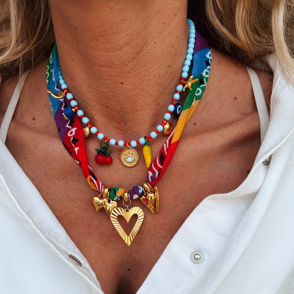 fruit charm necklace