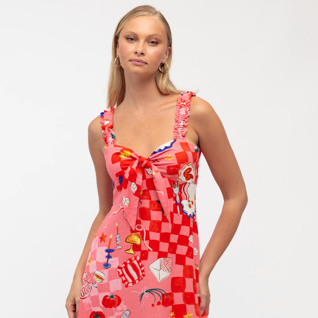 Amore midi dress-paper heart