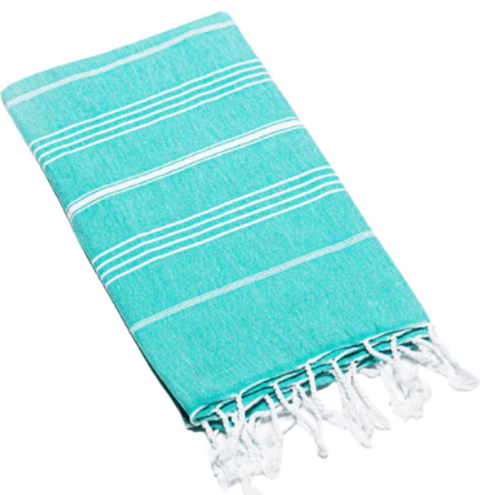 Classic Seagreen Turkish towel - chasing Sundays
