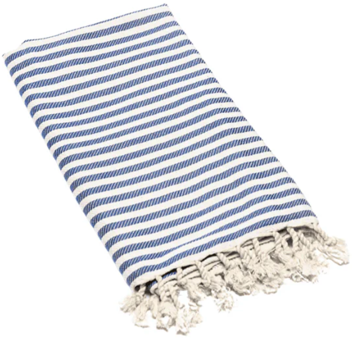 Mediterranean  denim blue Turkish Towel