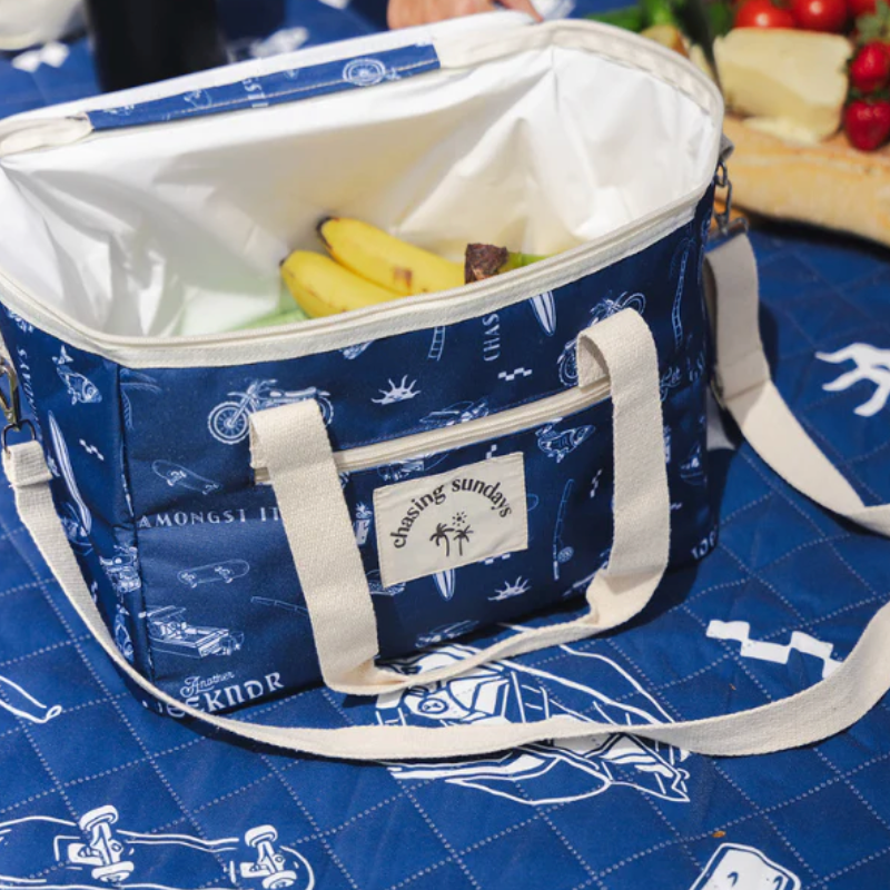 weekend cooler bag - chasing Sundays